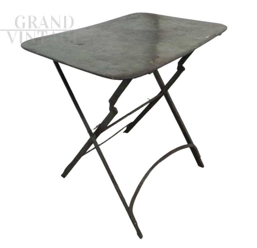 French rectangular garden table from the 50s