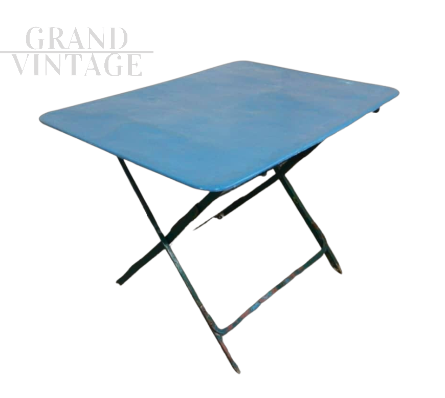 1950s folding rectangular garden table