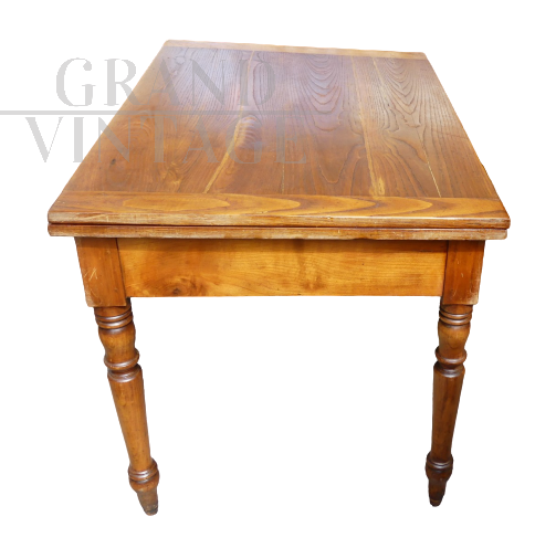 1920s living room table, extendable and with drawer