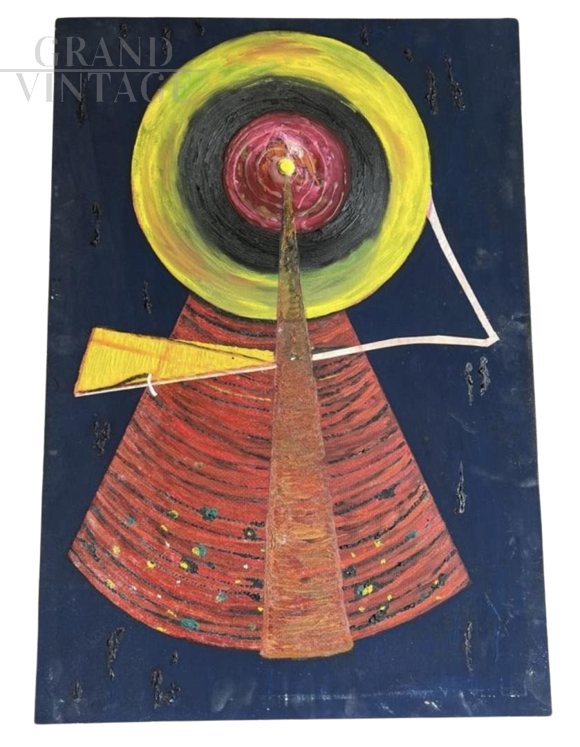 Universe - painting by Bruno Carlino, tempera and enamel