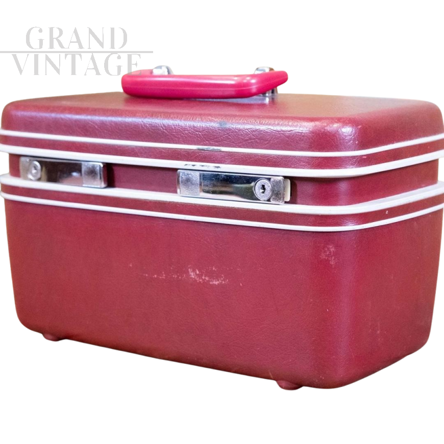 Vintage Samsonite Red 1960s Beauty Case