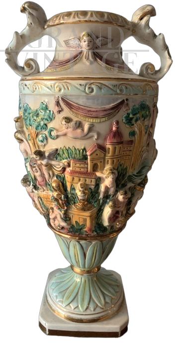 Capodimonte ceramic vase