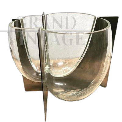 Murano glass vase by Carlo Nason for Mazzega, 1969