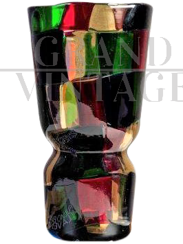 Venini vase by Fulvio Bianconi, Pezzato model