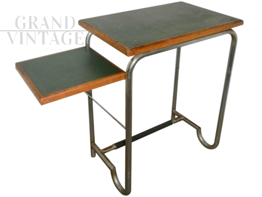 Old school desk from the 1950s with double top