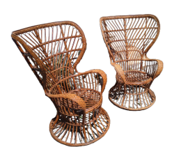 Carminati bamboo armchairs