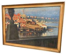 Taranto Gulf antique painting
