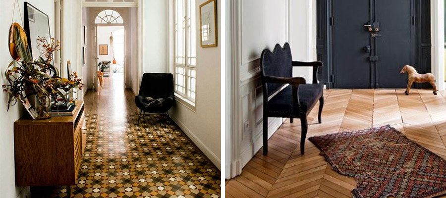 Come arredare un corridoio in stile vintage