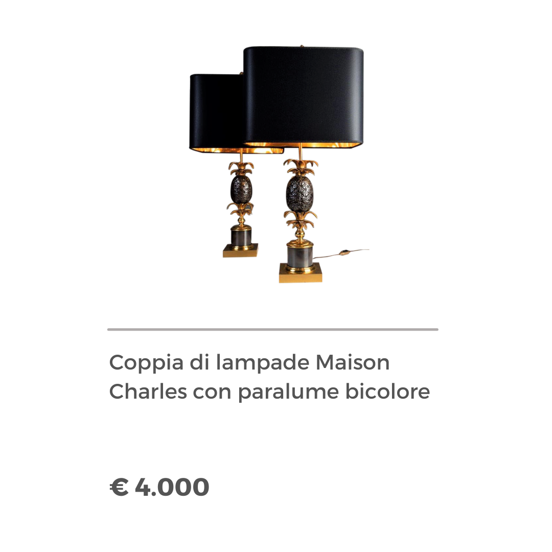 Coppia di lampade Maison Charles