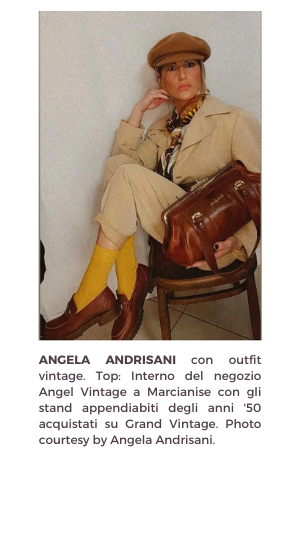angela andrisani outfit vintage