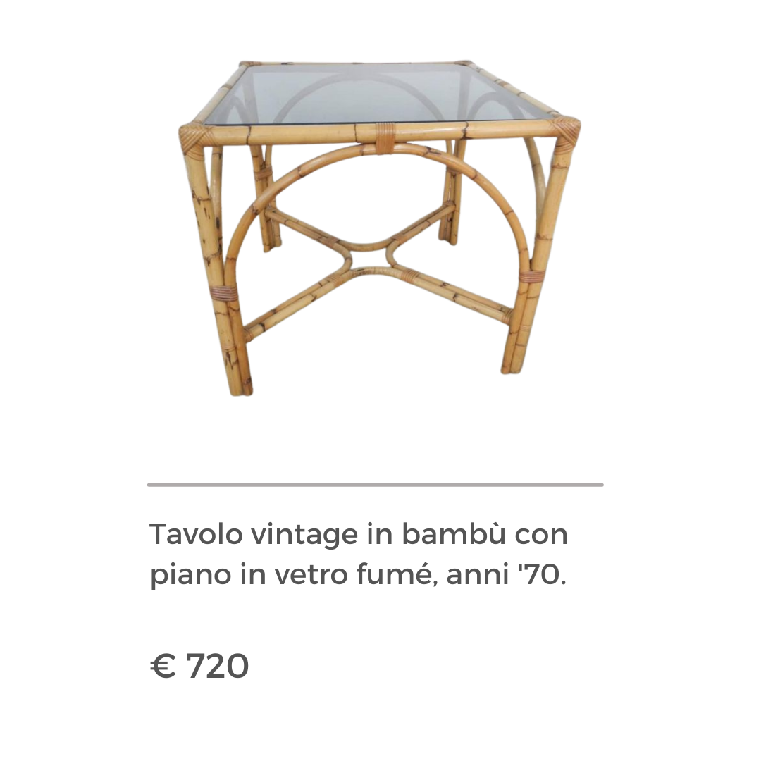 Tavolo vintage in bamboo