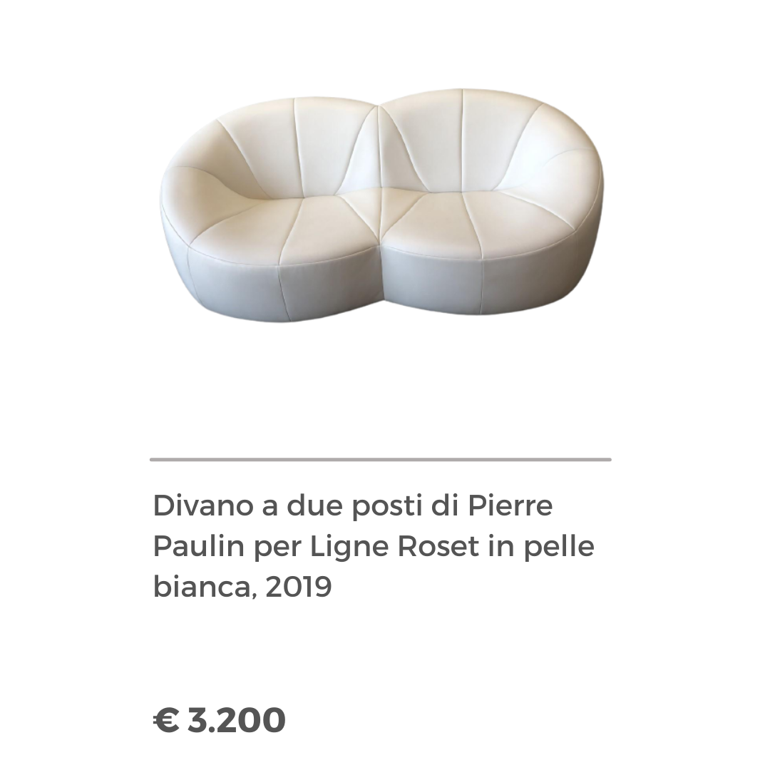 divano pierre paulin in pelle