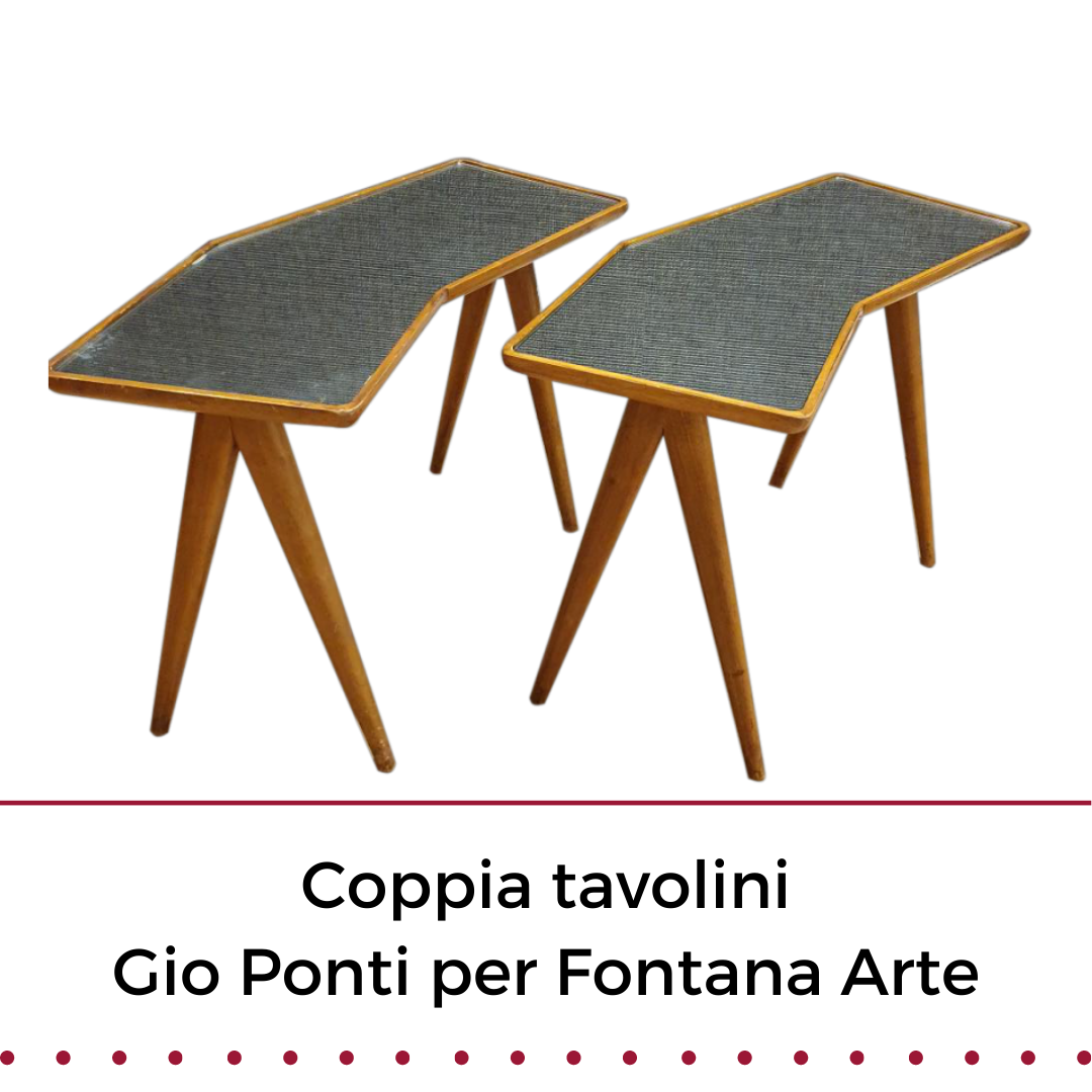Coppia tavolini da appoggio Gio Ponti