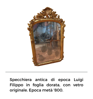specchio antico dorato 800